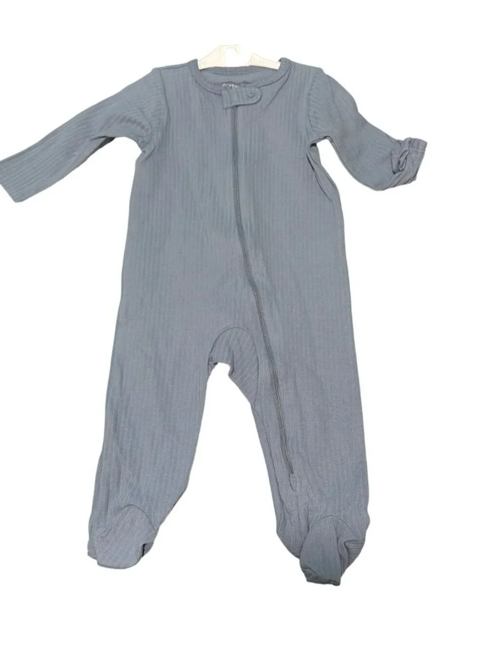 Carters 2-Piece Baby One Piece Footies 2-Way Zippers New